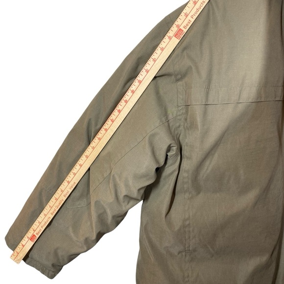 RFT By Rainforest Down Filled Coat Mens XXL Coyote Khaki Puffer Jacket Full Zip - Picture 13 of 15